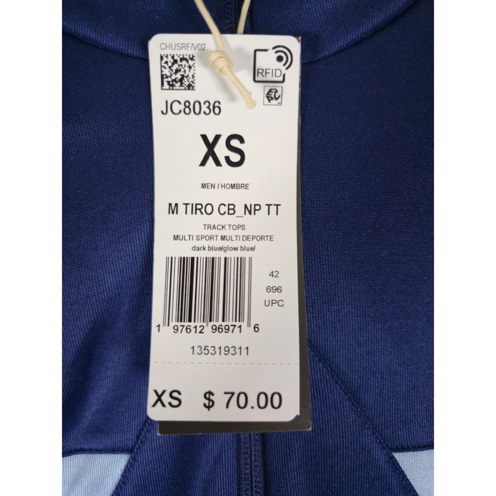 Adidas Men's House Of Tiro Zip Up Track Jacket Size XS Dark Blue NWT - Picture 3 of 8